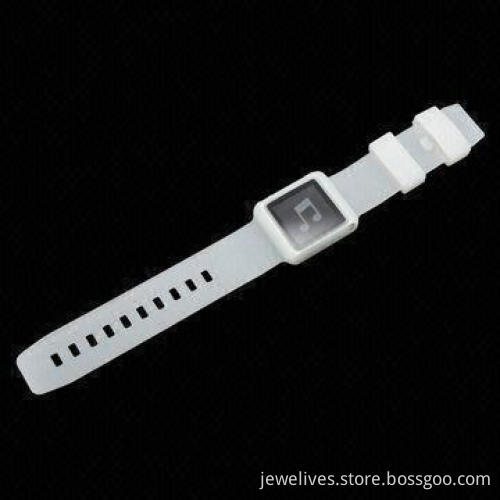 Silicone Skin Case for Apple's iPod Nano 6 with Watch Band Design, Customized Designs are Welcome